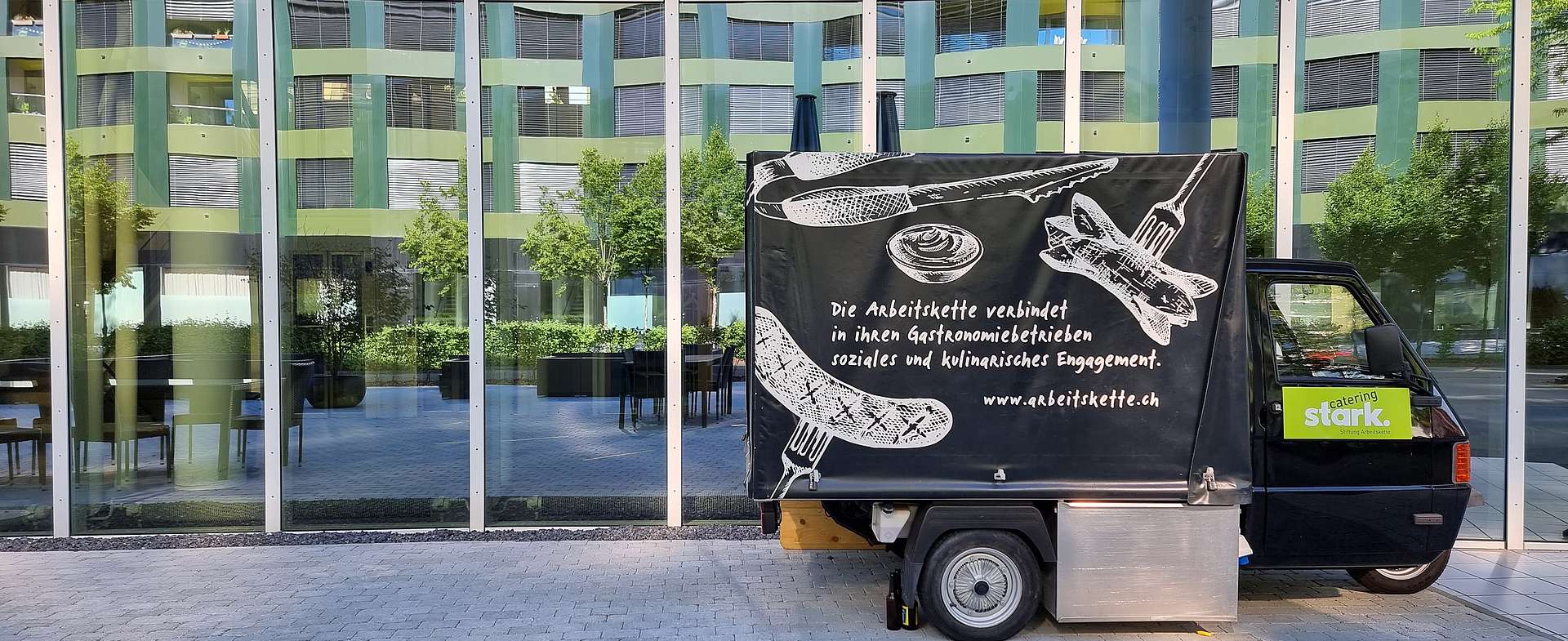 Das stark catering der Stiftung Arbeitskette →